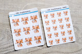 Foxy loves pizza functional planner stickers