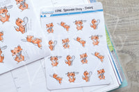 Spoonie Foxy functional planner stickers