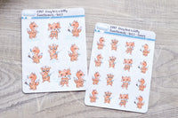 Foxy has a kitty - functionals VOL1. planner stickers
