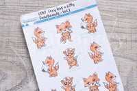 Foxy has a kitty - functionals VOL1. planner stickers