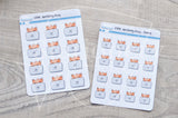 Working Foxy functional planner stickers