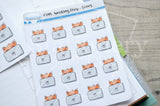 Working Foxy functional planner stickers