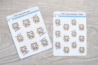 Foxy recharges functional planner stickers