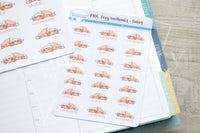 Foxy overthinks functional planner stickers