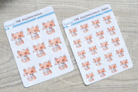 Foxy loves cookies functional planner stickers
