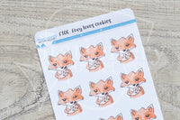 Foxy loves cookies functional planner stickers