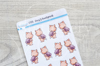 Foxy's backpack functional planner stickers