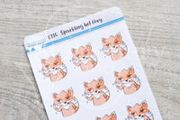 Sparkling hot Foxy functional planner stickers