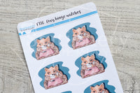 Foxy binge watches functional planner stickers
