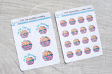Foxy's kitty chores functional planner stickers