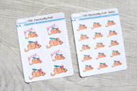 Foxy's kitty chores functional planner stickers
