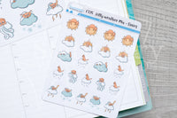 Foxy's kitty weather functional planner stickers
