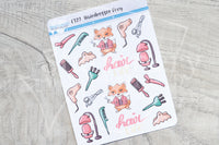 Hairdresser Foxy functional planner stickers