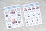Receptionist Foxy functional planner stickers