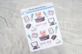 Receptionist Foxy functional planner stickers