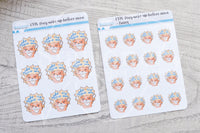 Foxy woke up before noon functional planner stickers
