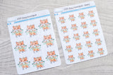Foxy exercised functional planner stickers
