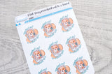 Foxy reached out to a loved one functional planner stickers
