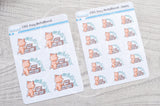 Foxy decluttered functional planner stickers