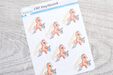 Foxy cleaned functional planner stickers