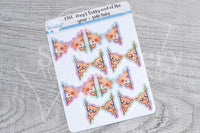 Foxy and Kitty vinyl side tabs - functional planner stickers - Foxy's Sassy End of the Year