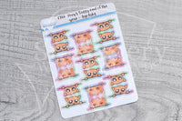 Foxy and Kitty vinyl top tabs - functional planner stickers - Foxy's Sassy End of the Year