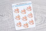 Pulling hair Foxy functional planner stickers
