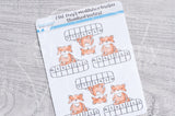 Foxy's meditation tracker functional planner stickers