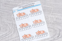 Foxy's sleep tracker functional planner stickers