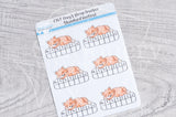 Foxy's sleep tracker functional planner stickers
