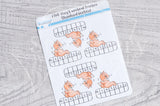 Foxy's workout tracker functional planner stickers
