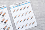 Foxy's & Kitty medical functional planner stickers - Shot