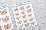 Foxy's & Kitty medical functional planner stickers - Pump