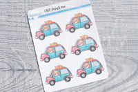 Foxy's car functional planner stickers