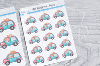 Foxy's car functional planner stickers