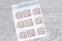 Foxy waiting for happy mail functional planner stickers