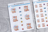Foxy's chakras functional planner stickers