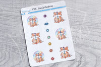 Foxy's chakras functional planner stickers