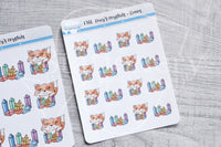 Foxy's crystals functional planner stickers