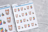 Foxy's magic candles functional planner stickers