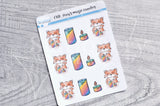 Foxy's magic candles functional planner stickers
