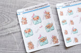Foxy & Kitty's happy mail functional planner stickers