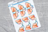 Foxy vinyl butt tabs - functional planner stickers - Foxy's Sassy End of the Year