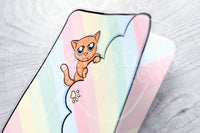 Kitty stationery laminated folder - Planner pocket