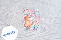 Foxy's planner love clear laminated folder - Hobonichi weeks, original A6, cousin A5, B6 and quarter size planner pocket