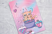 Spell on you Foxy clear laminated folder - Hobonichi weeks, original A6, cousin A5, B6 and quarter size planner pocket