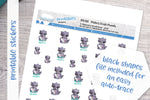 Trash panda dishes Printable Functional Stickers