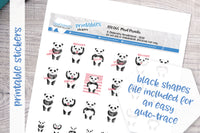 Mad Panda Printable Functional Stickers