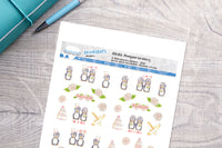 Penguin wedding Printable Functional Stickers