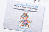 Flower Power Foxy magnetic bookmark, Foxy peace and fox bookmark